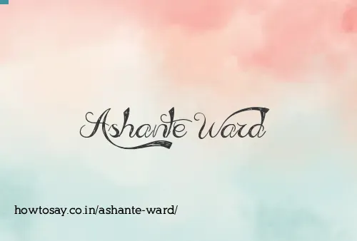Ashante Ward
