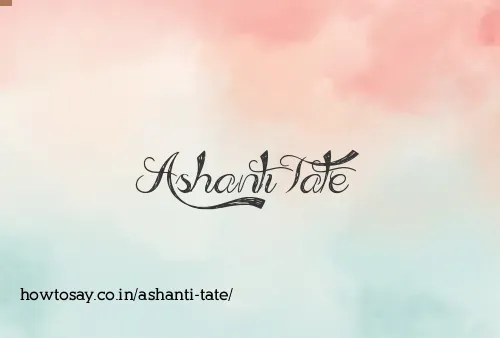 Ashanti Tate