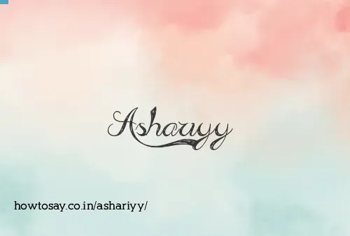 Ashariyy
