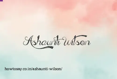 Ashaunti Wilson