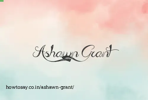 Ashawn Grant