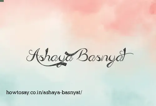 Ashaya Basnyat