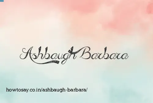 Ashbaugh Barbara