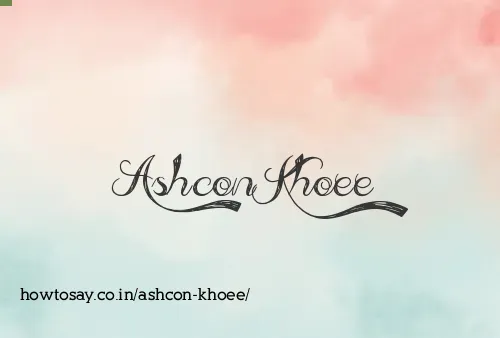 Ashcon Khoee