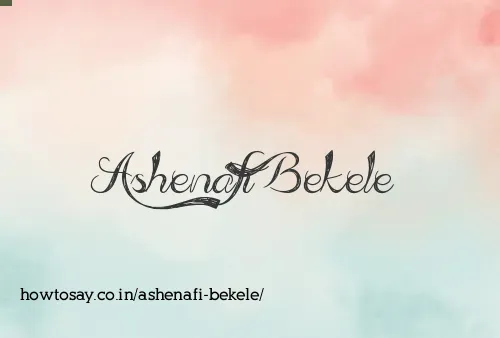Ashenafi Bekele