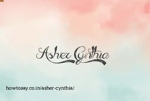Asher Cynthia