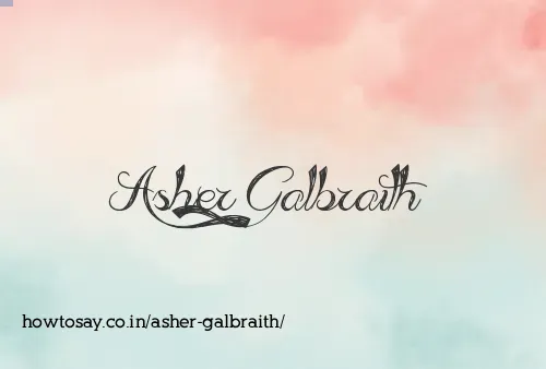 Asher Galbraith