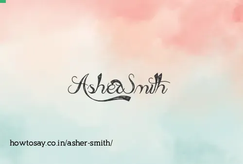 Asher Smith