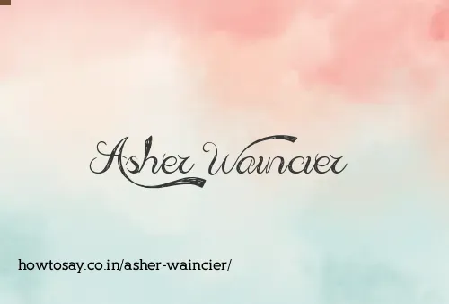 Asher Waincier