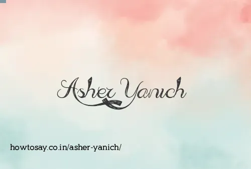 Asher Yanich