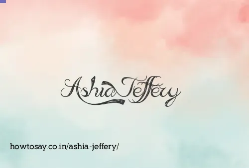 Ashia Jeffery