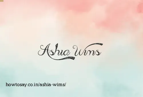 Ashia Wims