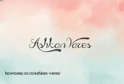 Ashkan Vares