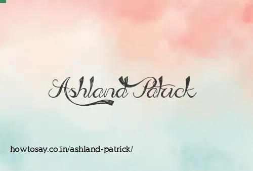 Ashland Patrick