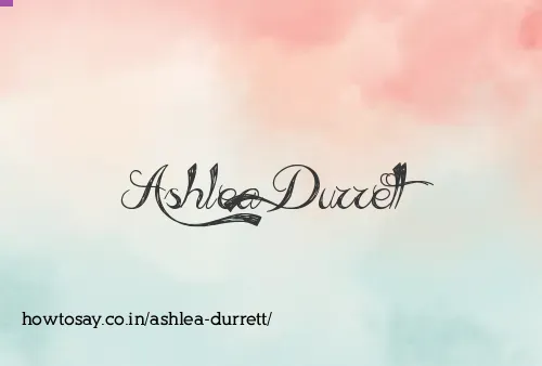 Ashlea Durrett