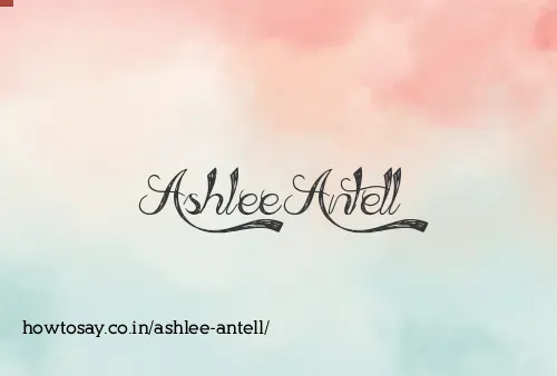 Ashlee Antell
