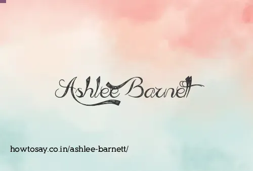 Ashlee Barnett