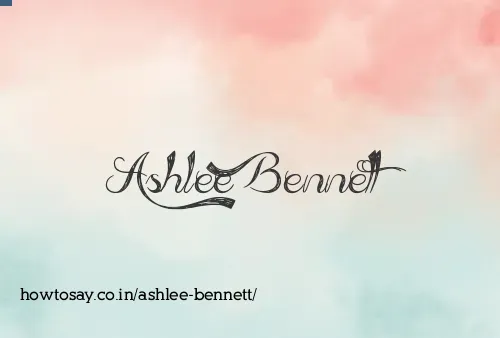 Ashlee Bennett