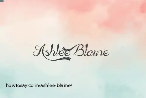 Ashlee Blaine