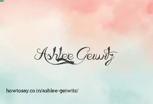 Ashlee Geiwitz