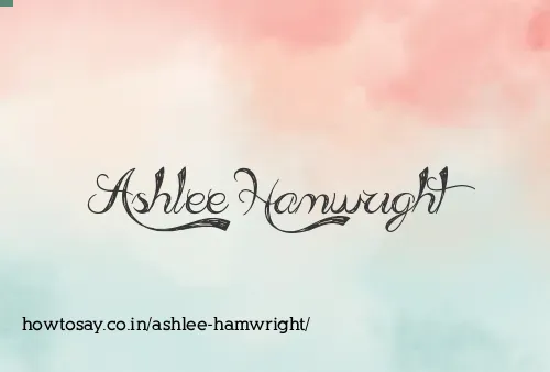Ashlee Hamwright