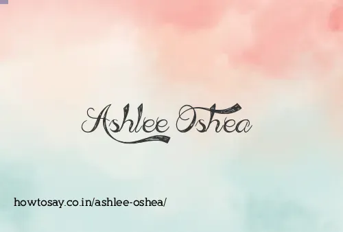 Ashlee Oshea