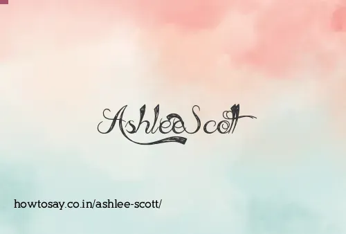Ashlee Scott
