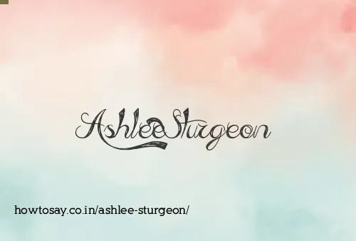 Ashlee Sturgeon