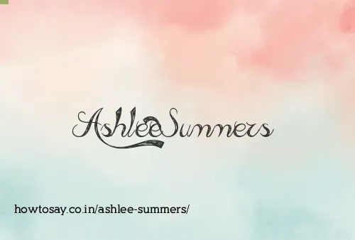 Ashlee Summers