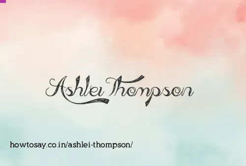 Ashlei Thompson