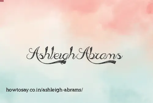 Ashleigh Abrams