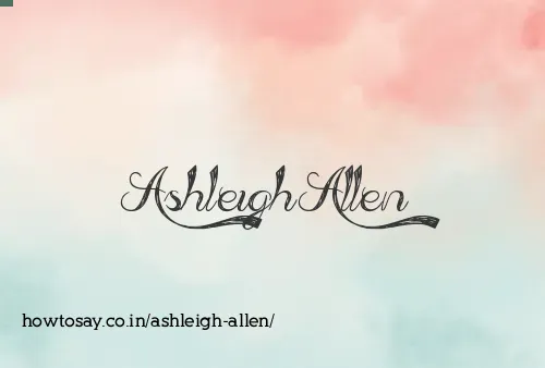 Ashleigh Allen