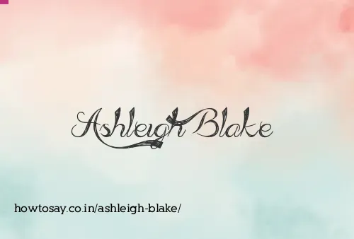 Ashleigh Blake