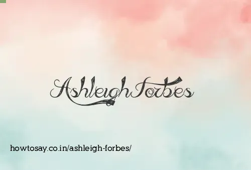 Ashleigh Forbes