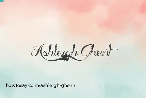 Ashleigh Ghent
