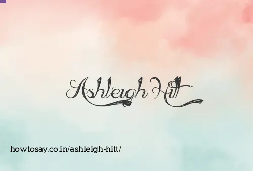 Ashleigh Hitt