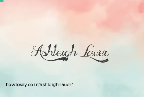 Ashleigh Lauer