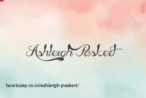 Ashleigh Paskert