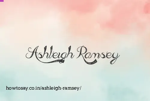 Ashleigh Ramsey