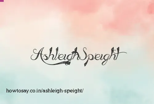 Ashleigh Speight