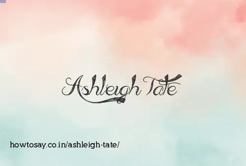 Ashleigh Tate