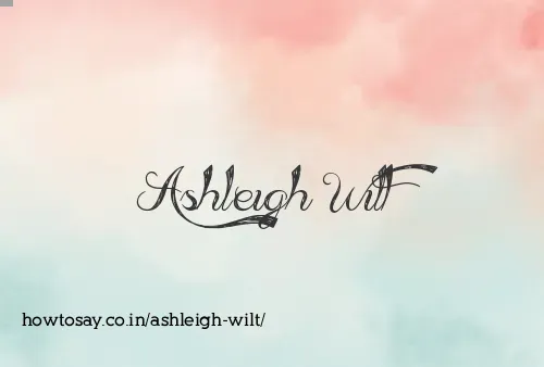 Ashleigh Wilt