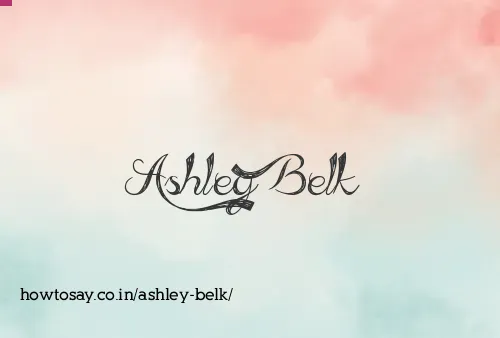 Ashley Belk