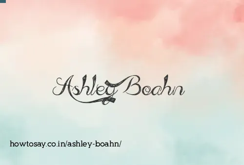 Ashley Boahn