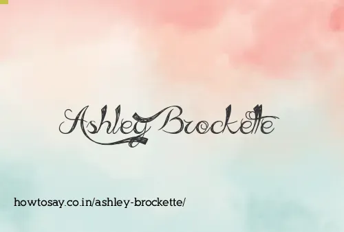 Ashley Brockette