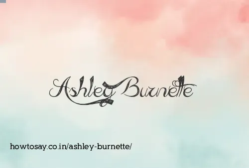 Ashley Burnette