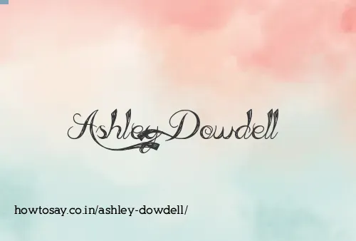 Ashley Dowdell