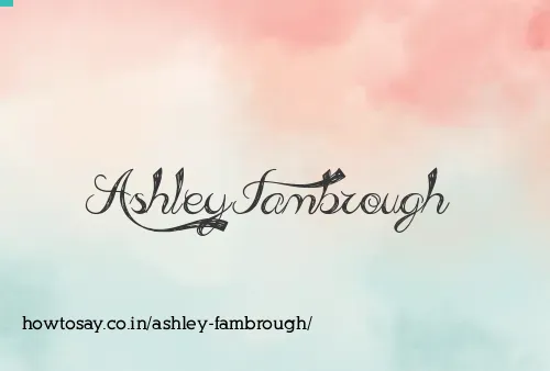 Ashley Fambrough
