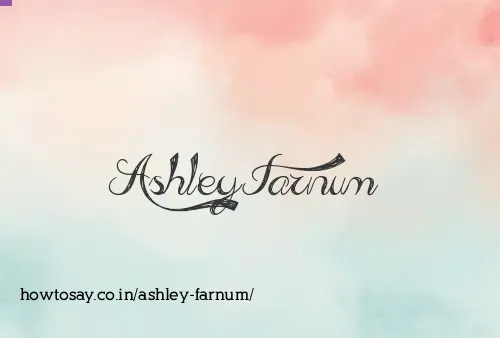 Ashley Farnum
