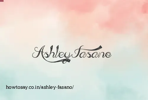 Ashley Fasano